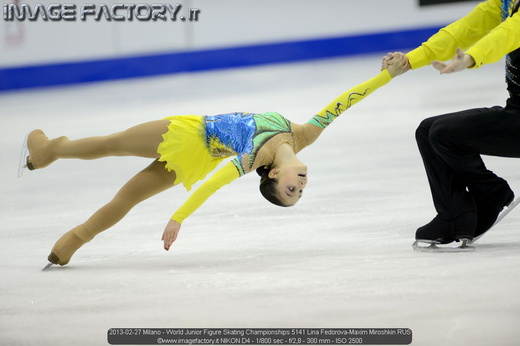 2013-02-27 Milano - World Junior Figure Skating Championships 5141 Lina Fedorova-Maxim Miroshkin RUS